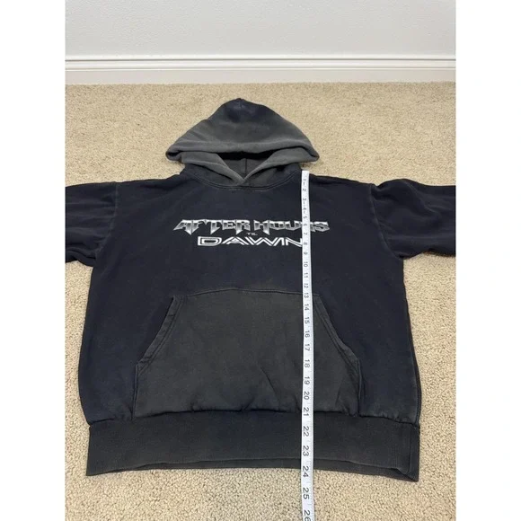 XO The Weeknd Hoodie Medium Black After Hours Til Dawn 2025 Stadium Tour Faded